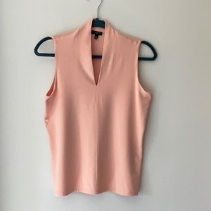 Talbots Peach/Pink Jersey Sleeveless Top